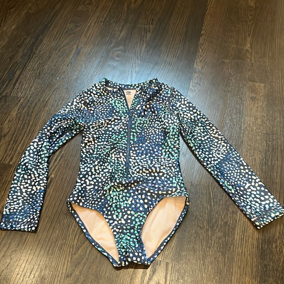 Tea Collection Other - NWOT Tea Collection Girls One Piece Swimsuit with zipper - Never worn - size 8